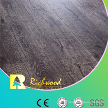 8.3mm E1 HDF en relieve de teca con ranura en V acanalada suelo laminado